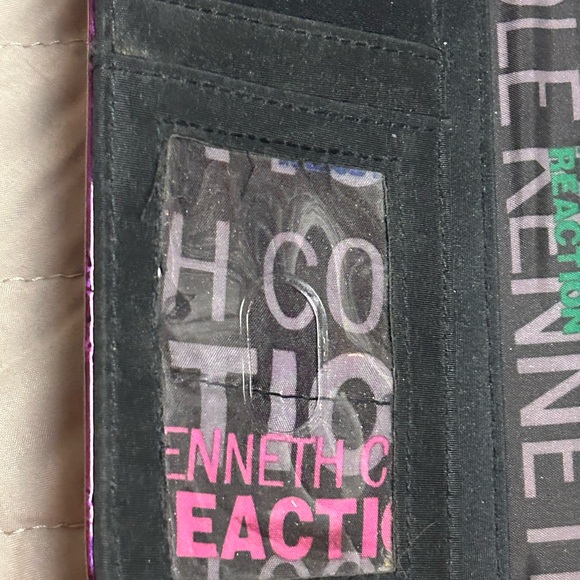 Reaction Kenneth Cole Purple Wallet -billfold - Credit Card - Coin Purse - Cell - Picture 9 of 11